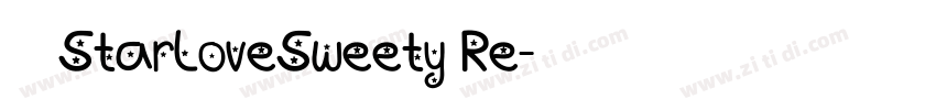 宅在家StarLoveSweety Re字体转换